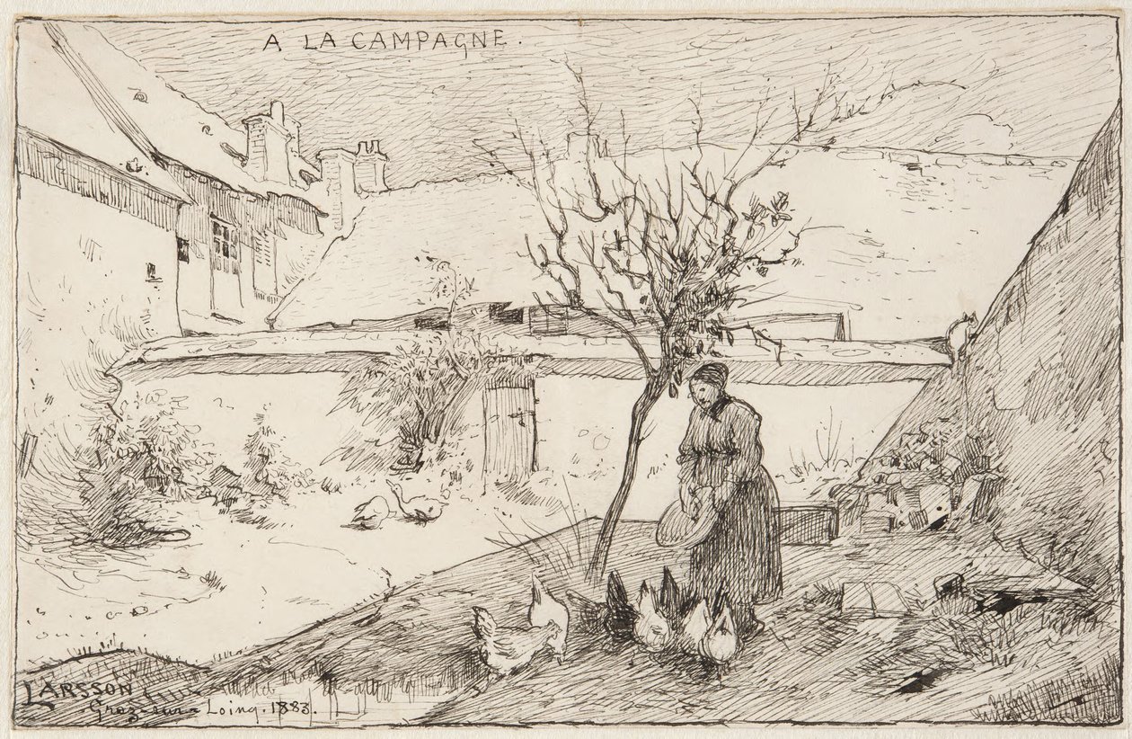 Francouzský statek od Carl Larsson