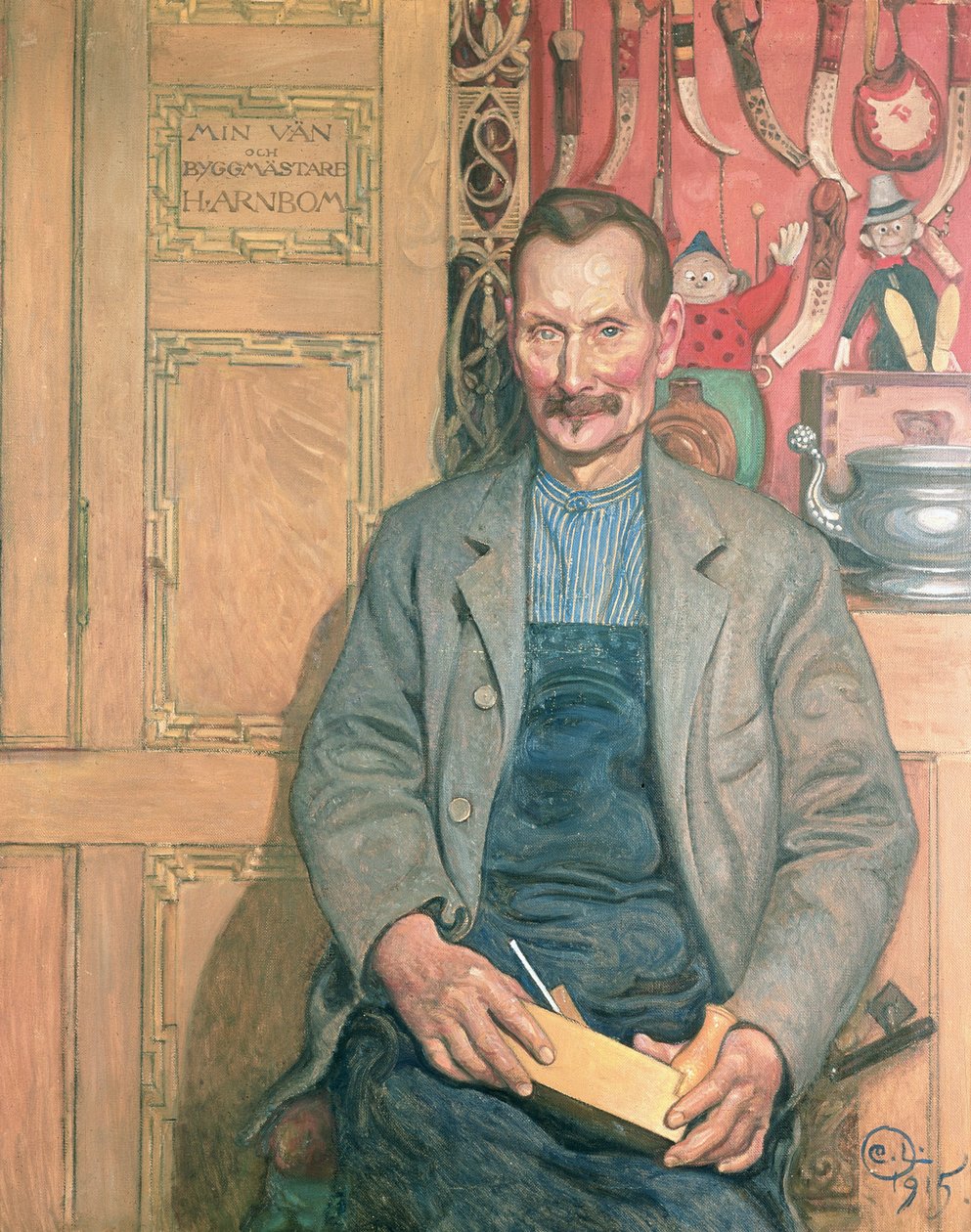 Hans Arnbom, Tesař od Carl Larsson