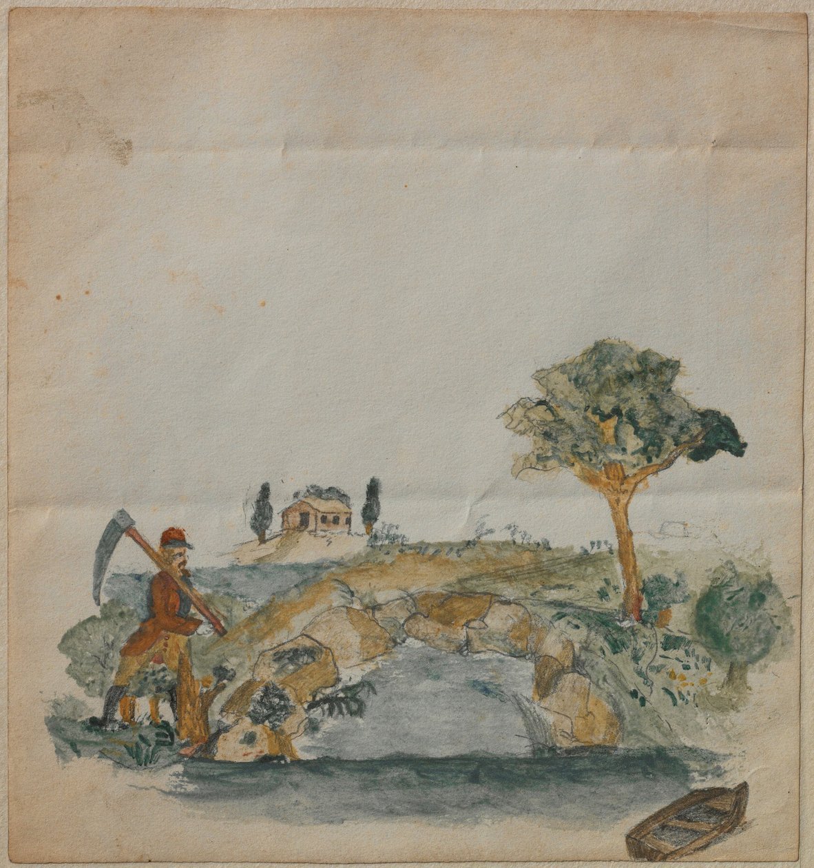 Krajina s jezerem od Carl Larsson