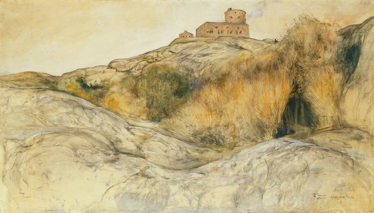 hrad Marstrand; Marstrands Fastning, 1893 od Carl Larsson