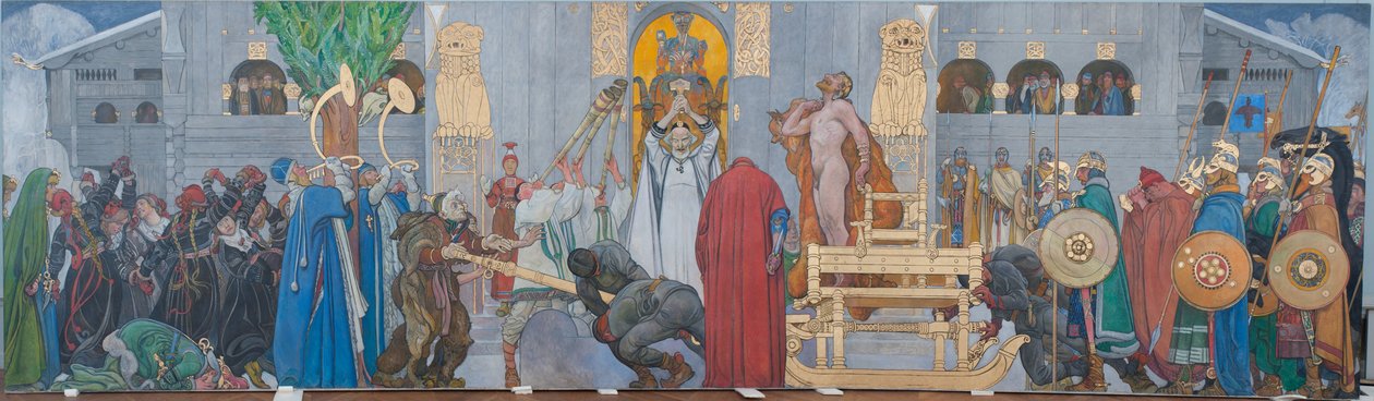 Zimní obřad od Carl Larsson