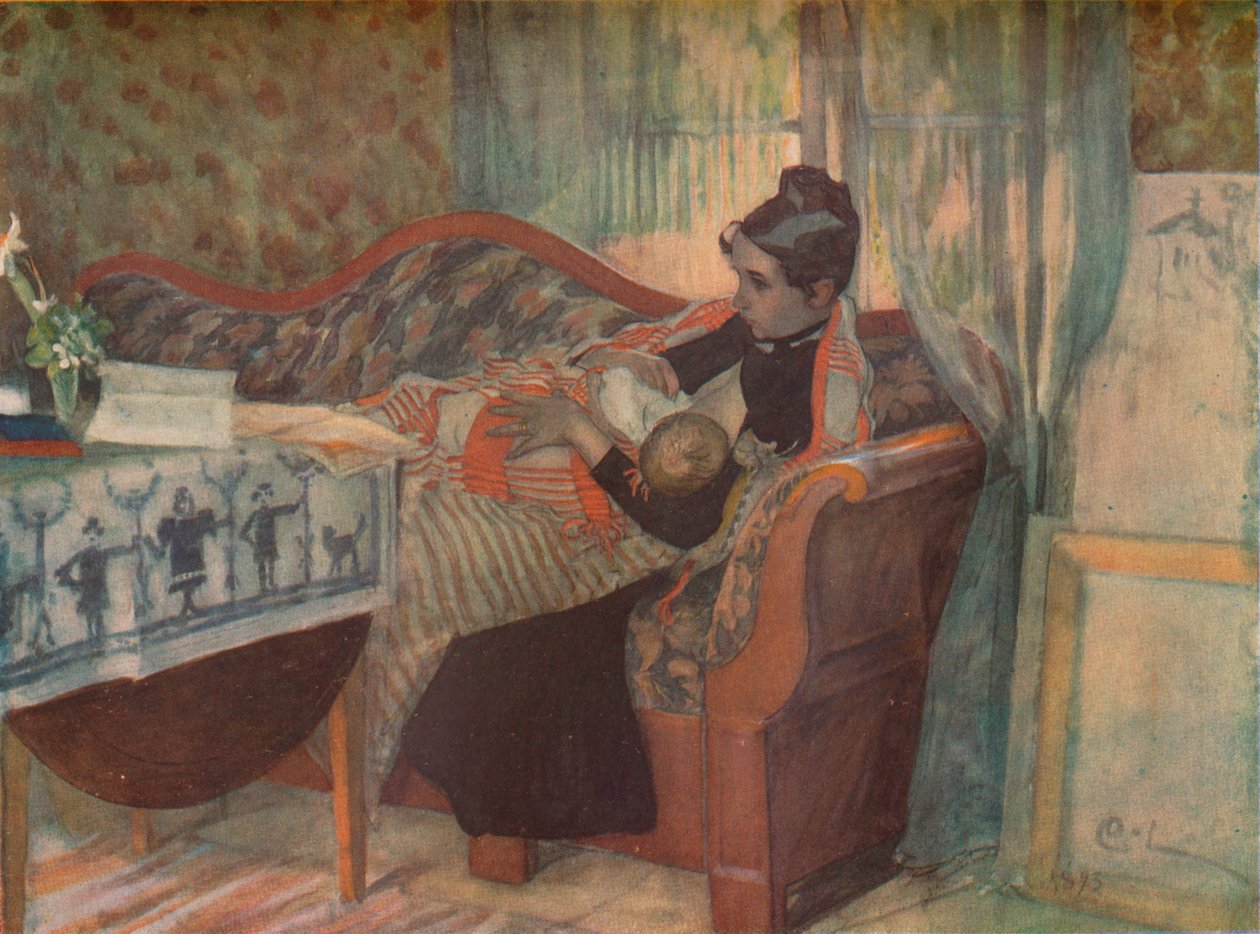 Matka a dítě, c1900. od Carl Larsson