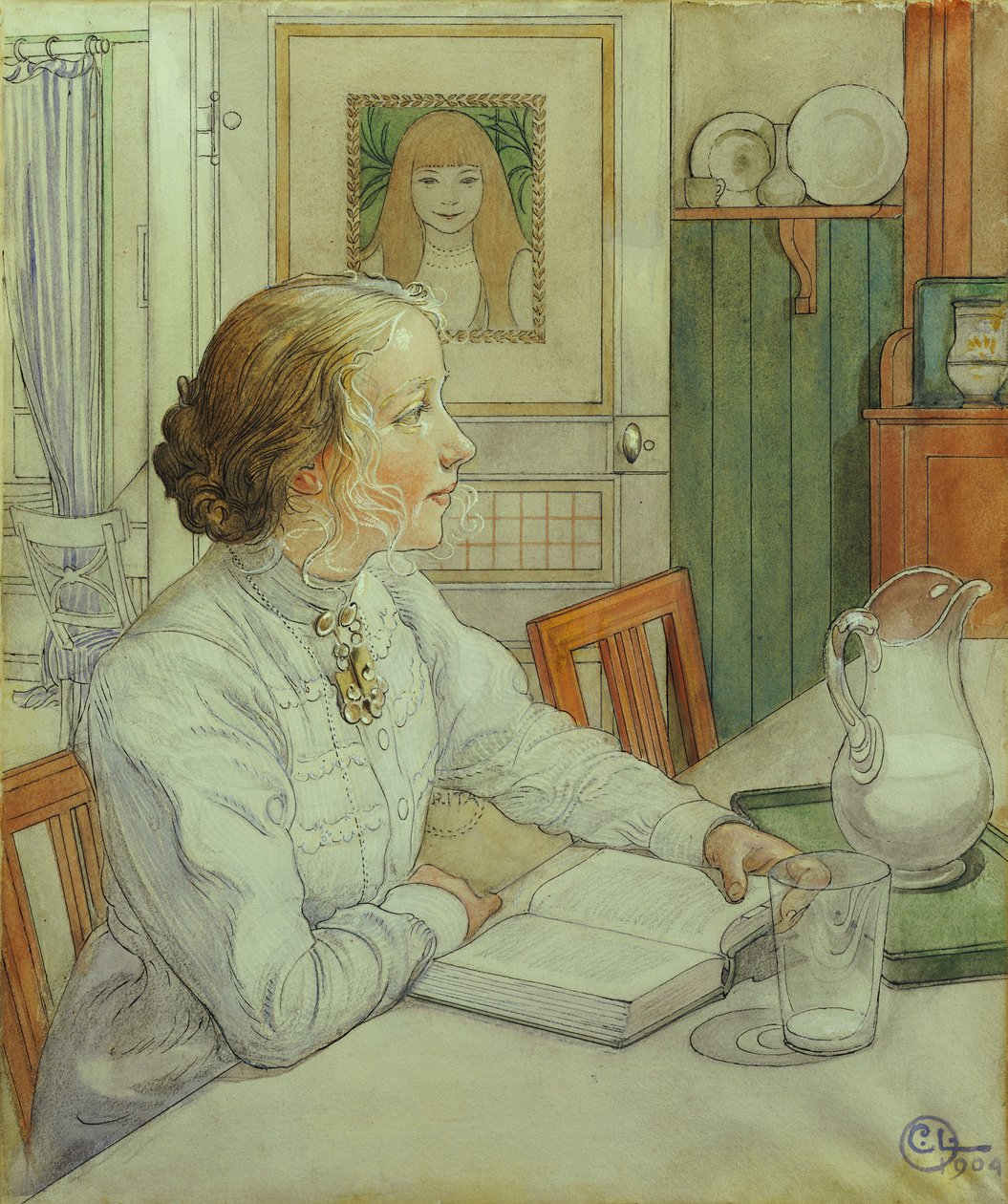 Moje nejstarší dcera, 1904 od Carl Larsson