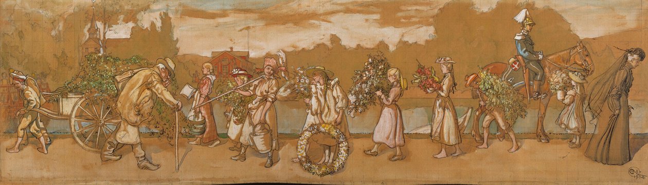 Venku vane letní vítr od Carl Larsson