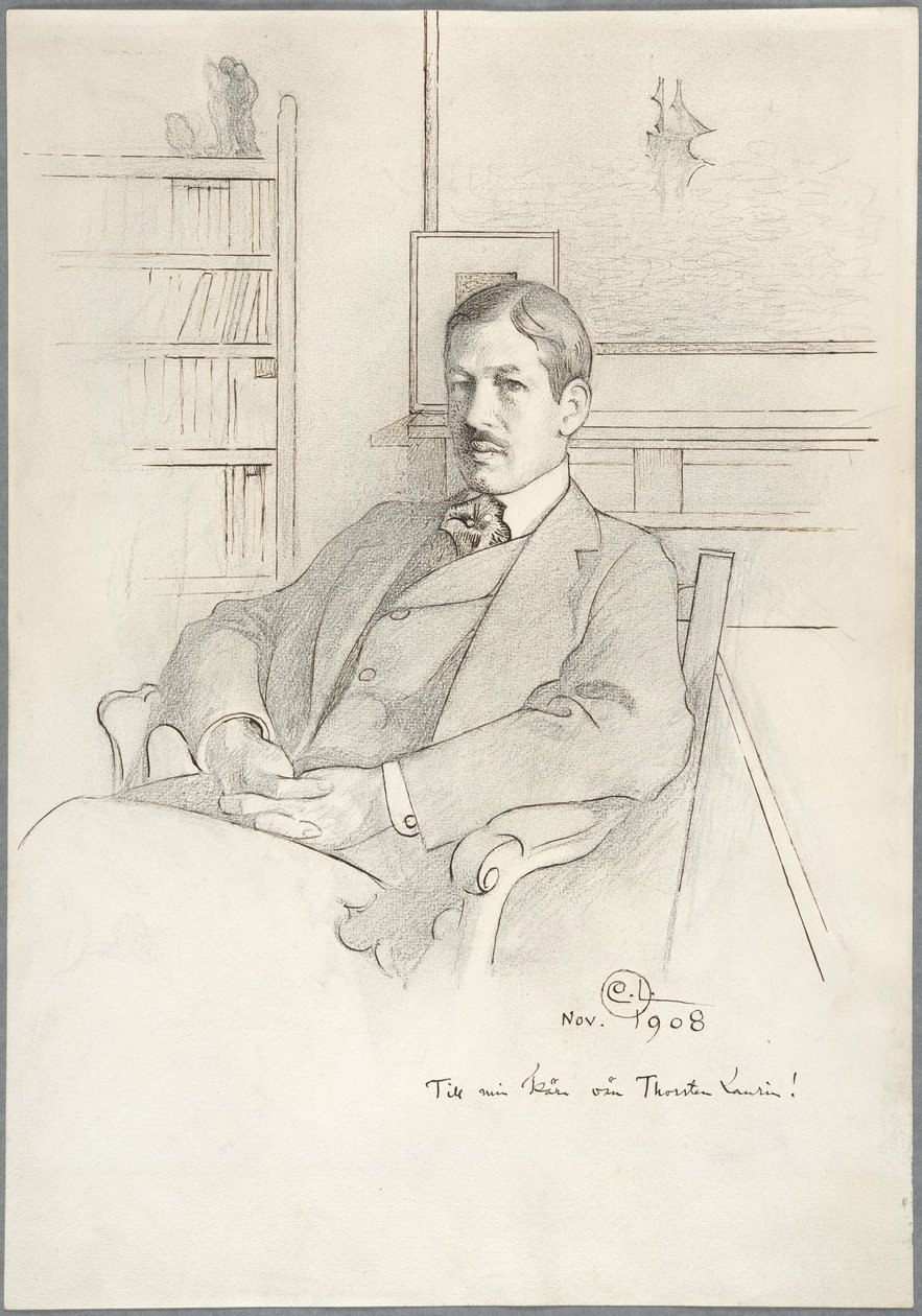 Portrét Thorstena Laurina od Carl Larsson