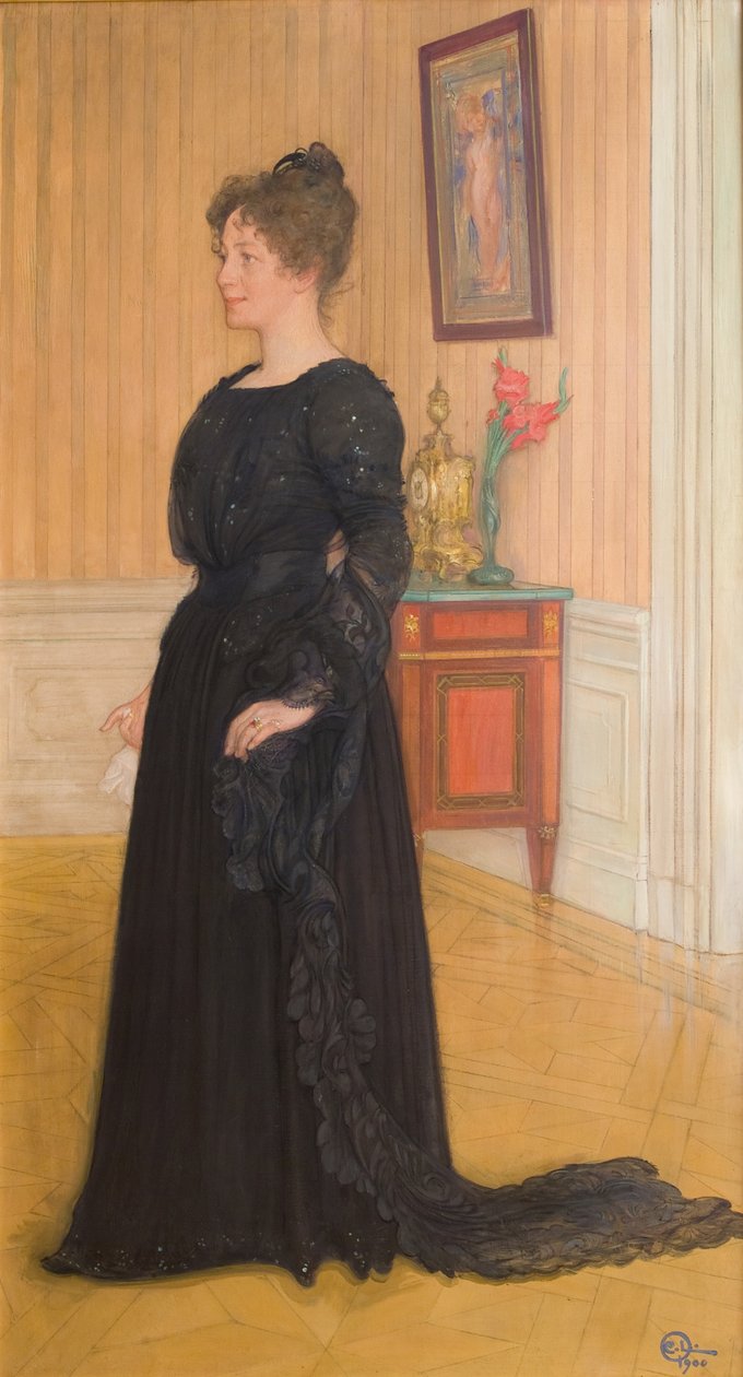 Portrét paní Signe Thiel od Carl Larsson