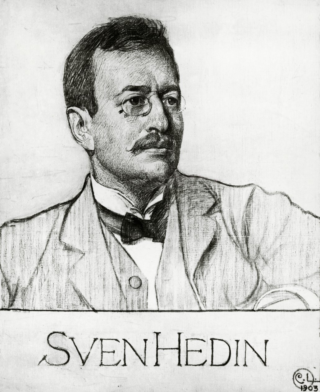 Portrét Svena Anderse Hedina (Stockholm od Carl Larsson