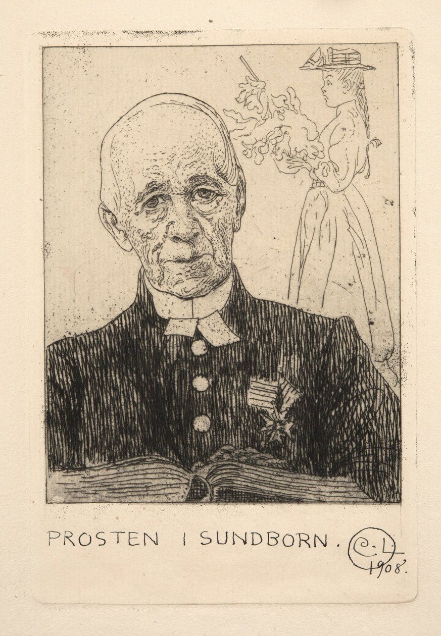 Farář (Petterson) v Sundbornu od Carl Larsson