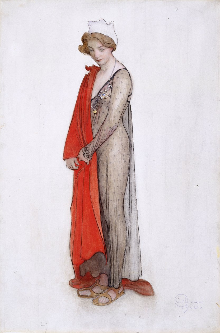 Červená a černá od Carl Larsson