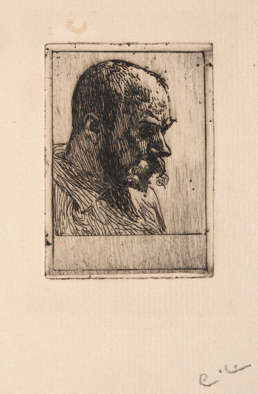 Autoportrét v malířské blůze od Carl Larsson