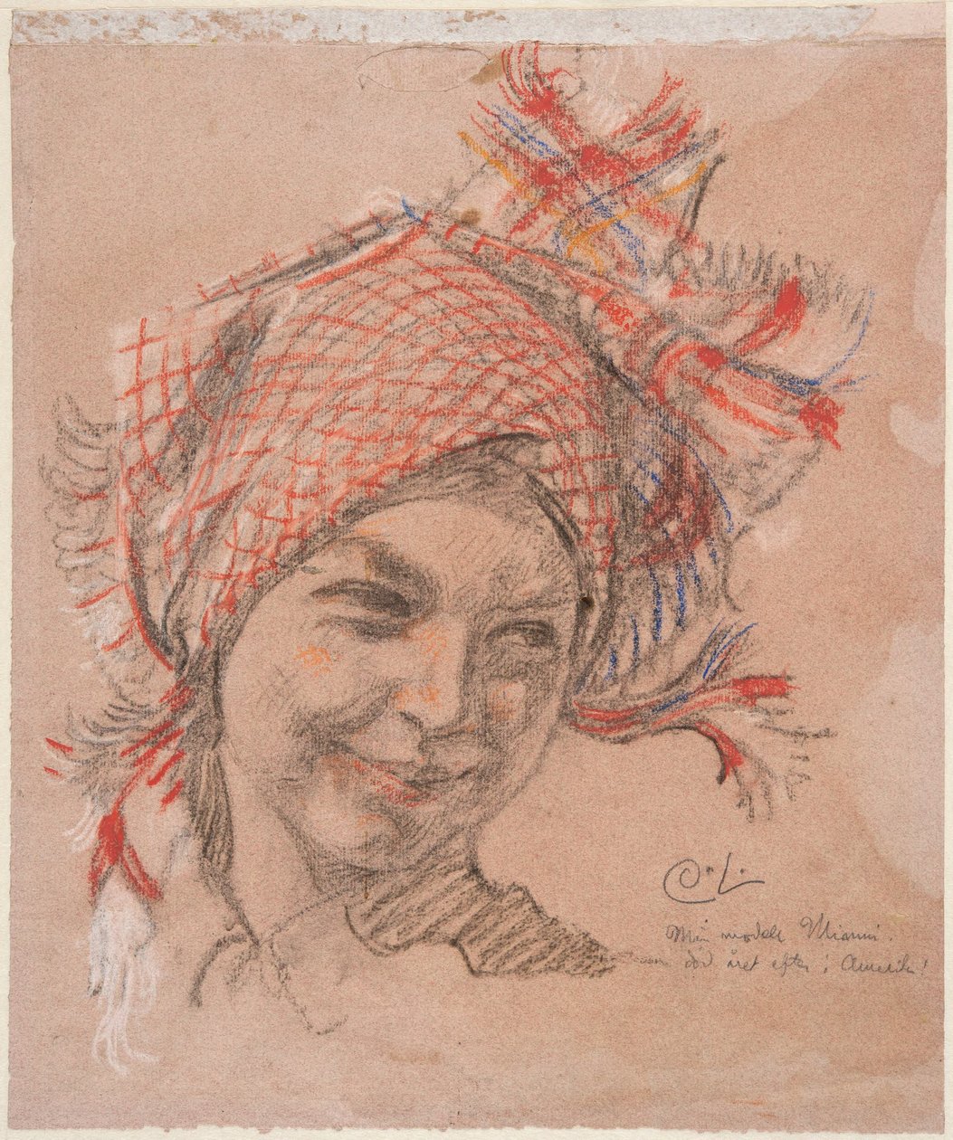 Studie hlavy od Carl Larsson