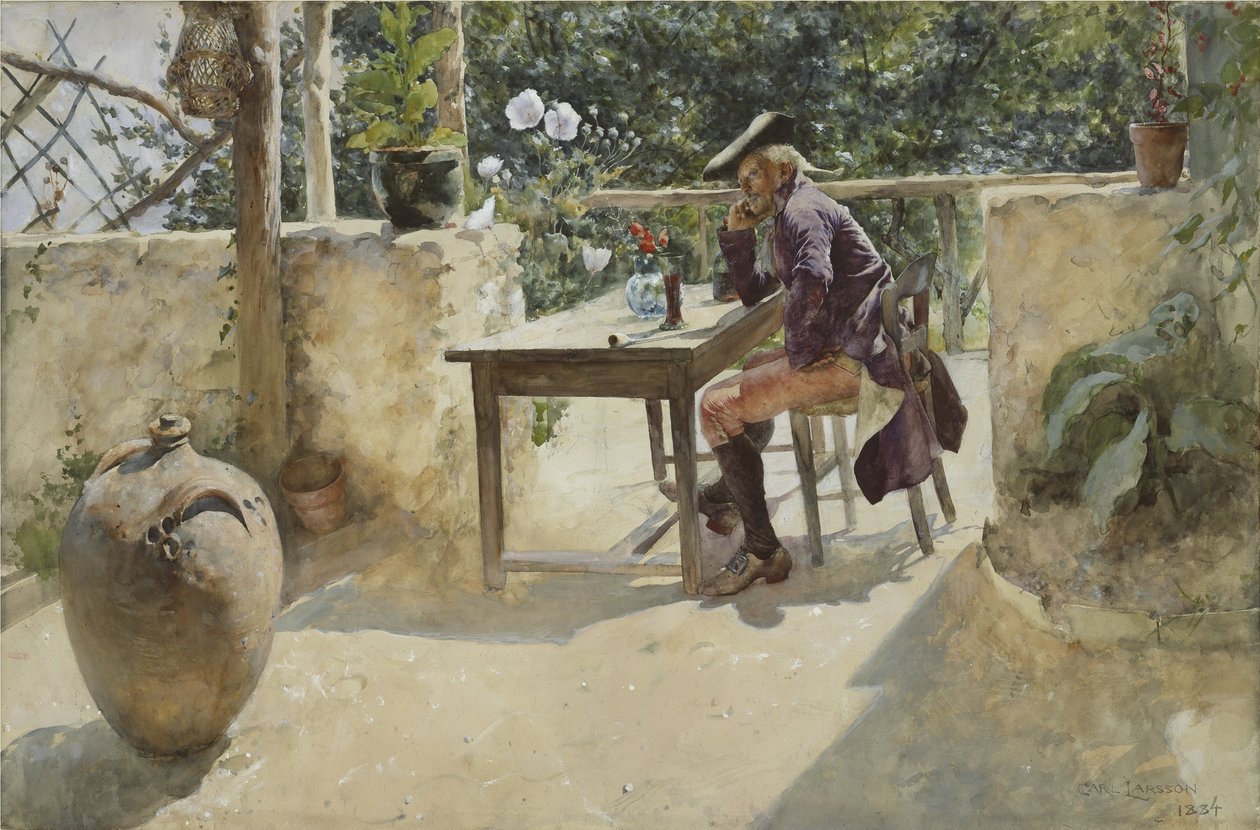 The Vine (wc na papíře) od Carl Larsson