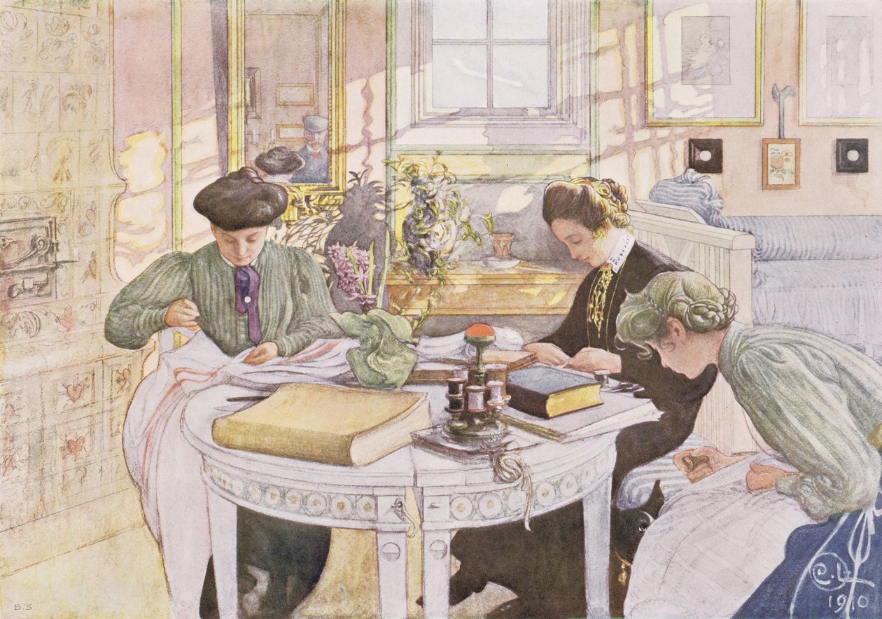 Trousseau, hospoda. v "Last Licht Hinten" ("Let in More Light"), 1910 od Carl Larsson
