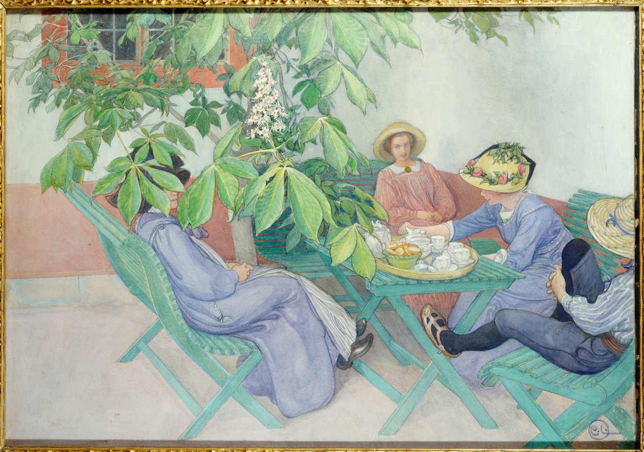 Pod kaštanem, 1912 od Carl Larsson