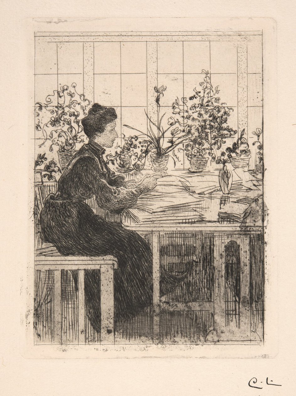 Wendela (paní Pfannenstillová) u okna od Carl Larsson
