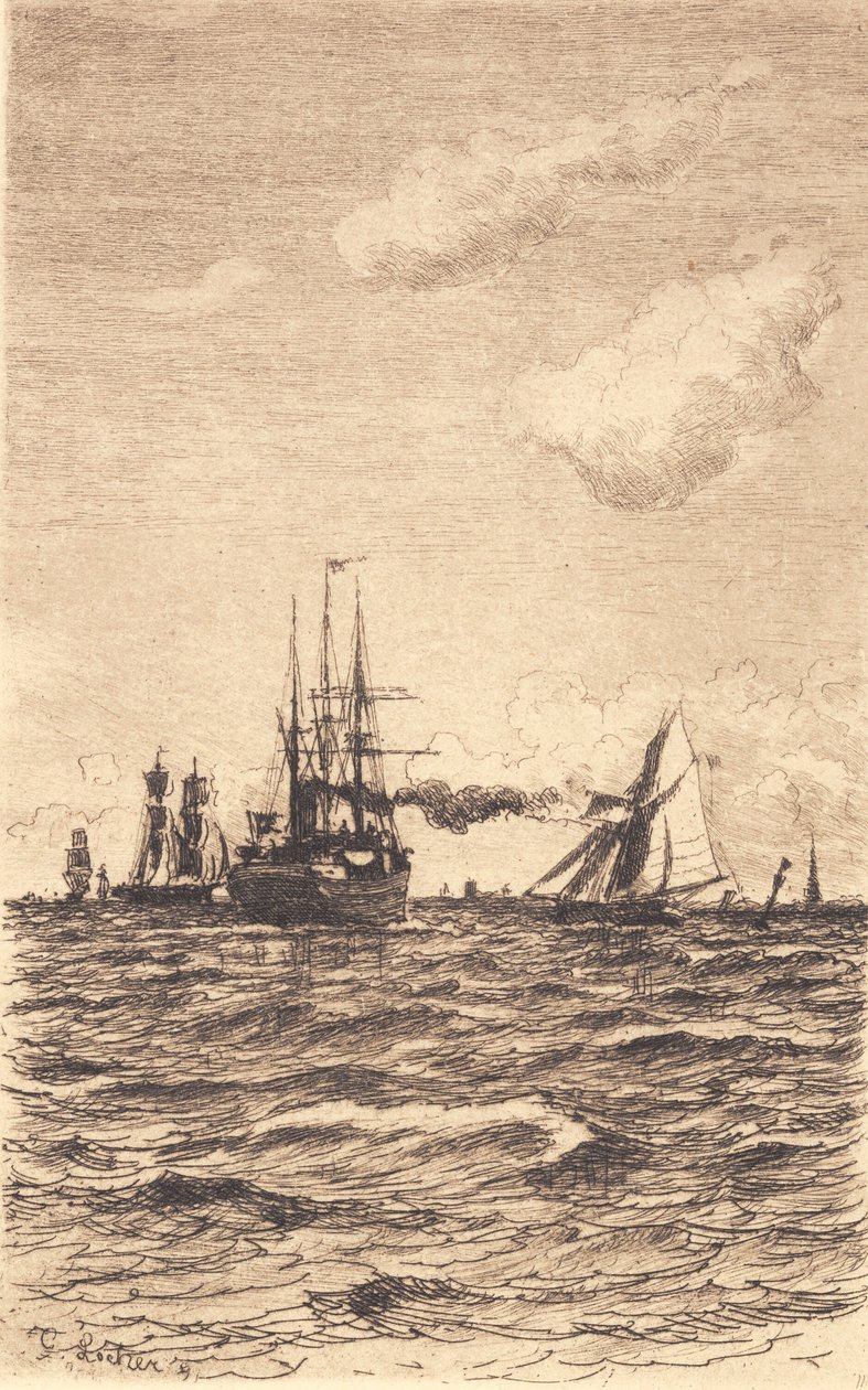 Parníky a plachetnice od Carl Locher