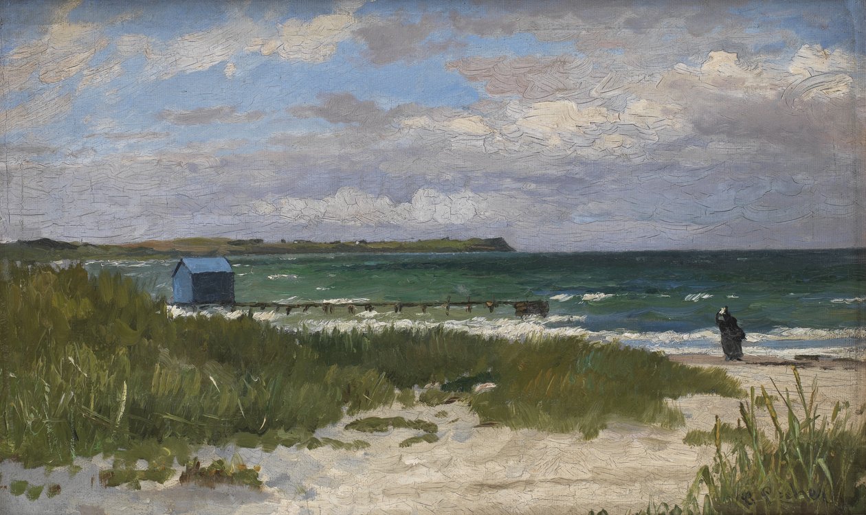 Pobřežní krajina. Hornbæk od Carl Locher