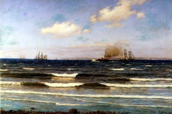 Mořská krajina, Skagen od Carl Locher