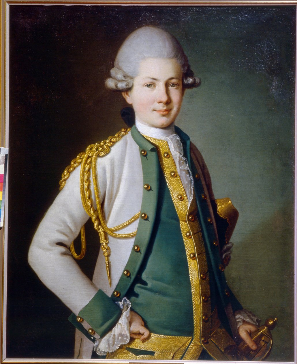 Portrét hraběte Nicolaye Semjonoviče Mordvinova (1754-1845) (Portrét hraběte N.S. Mordvinova). Obraz Carl Ludwig Johann Christineck (1733-1793 nebo 1794), olej na plátně od Carl Ludwig Christinek