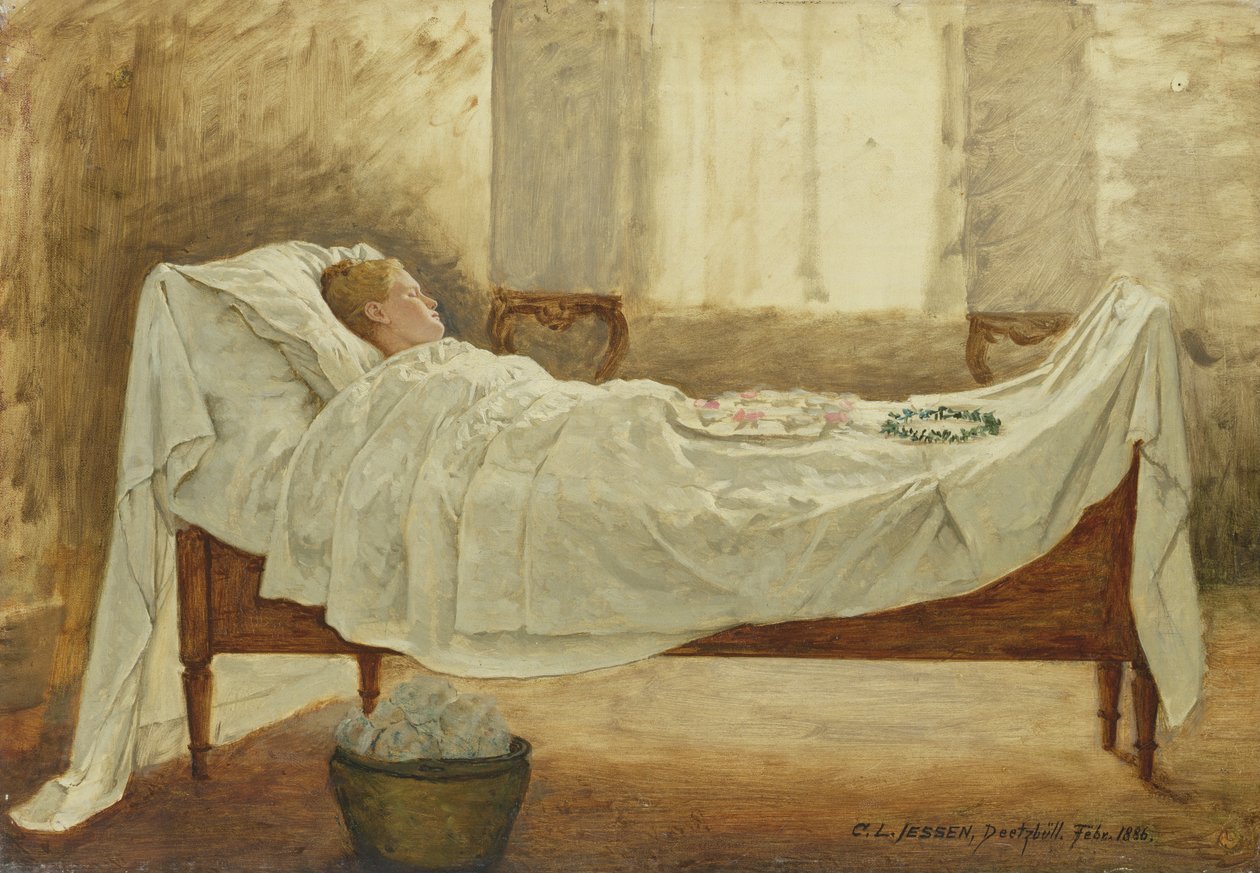 smrtelná postel od Carl Ludwig Jessen