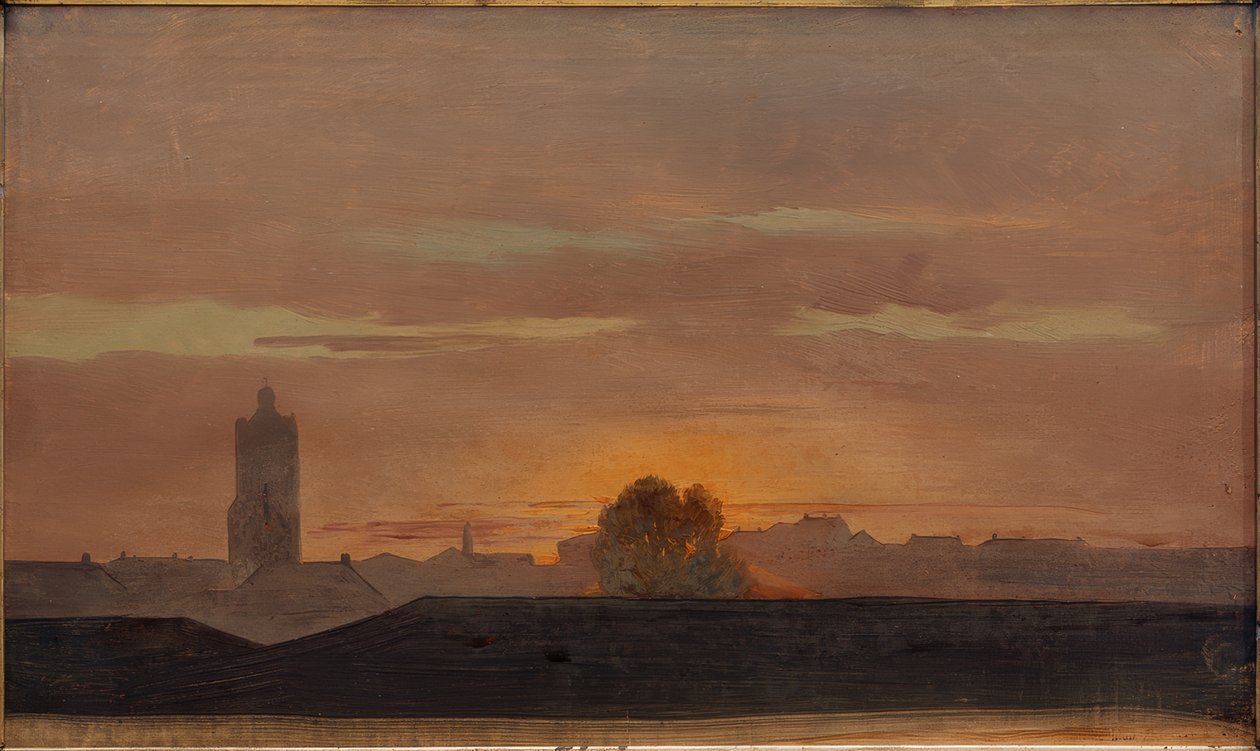 Darmstadt, pohled ze zámeckého paláce od Carl Ludwig Seeger