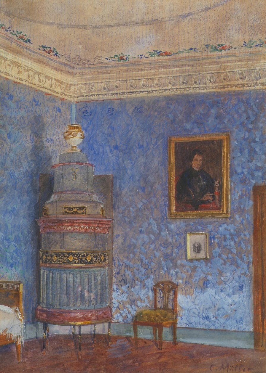 Modrý interiér od Carl Max Müller