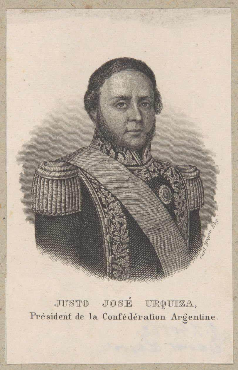 Justo José Urquiza, prezident Argentiny od Carl Mayer
