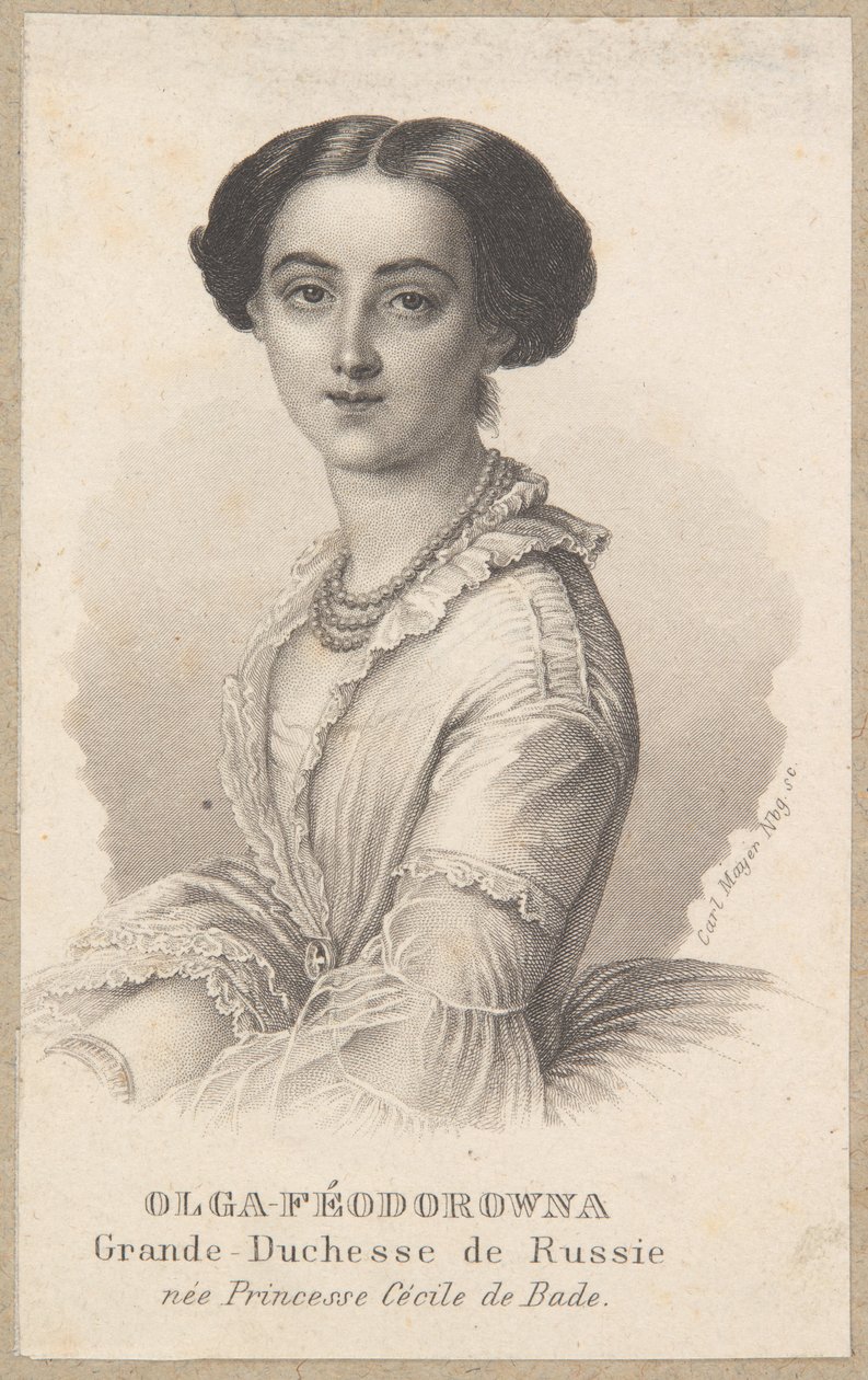 Olga Fjodorovna, velkokněžna ruská od Carl Mayer