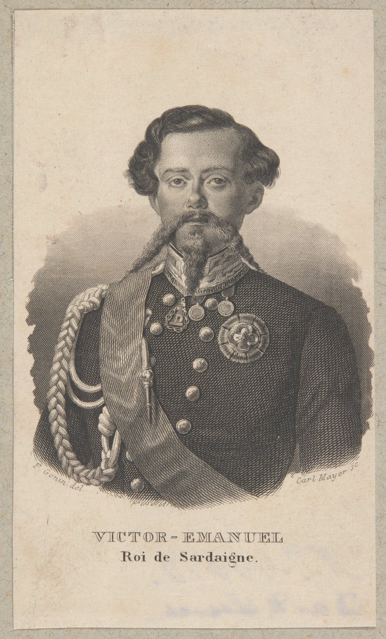 Viktor Emanuel I., král sardinský od Carl Mayer