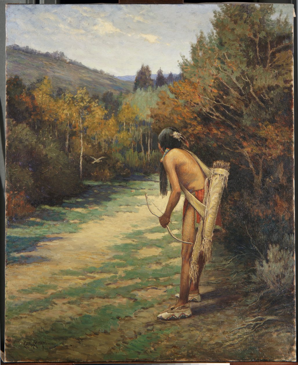 Taos Hunter (olej na plátně) od Carl Moon