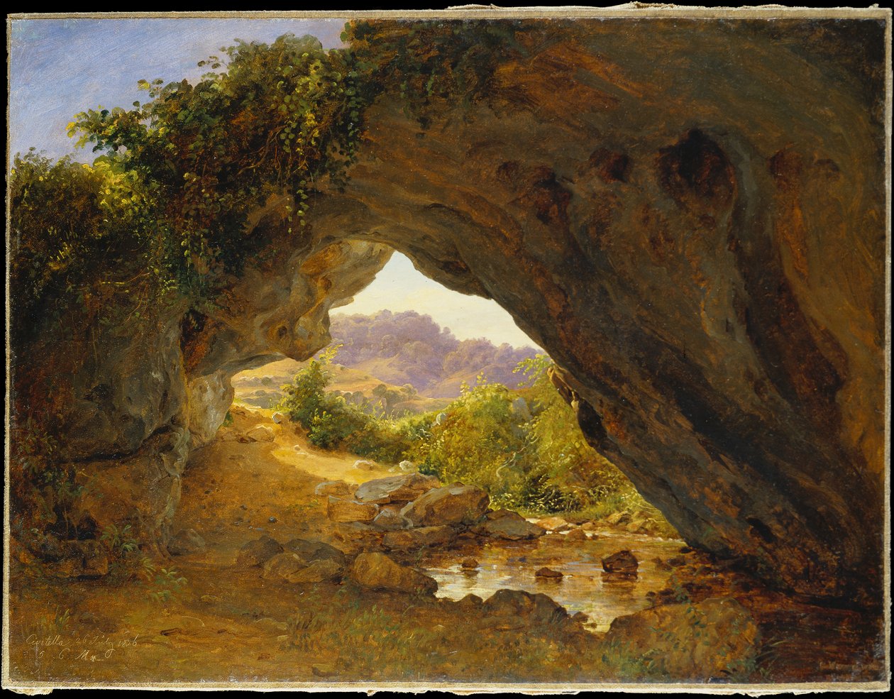 Obloukovité skály u Civitella II od Carl Morgenstern