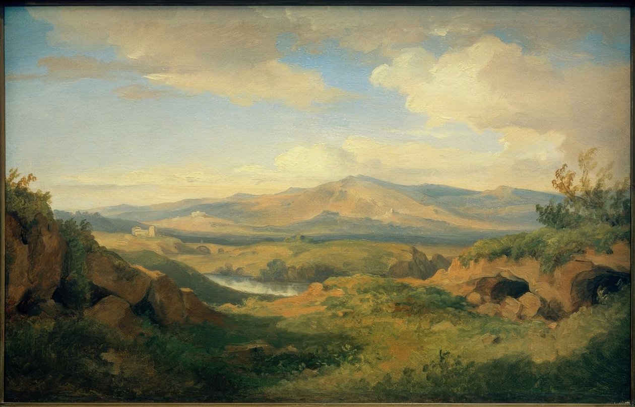 C. Morgenstern, pohled na jeskyně Cervara ... od Carl Morgenstern