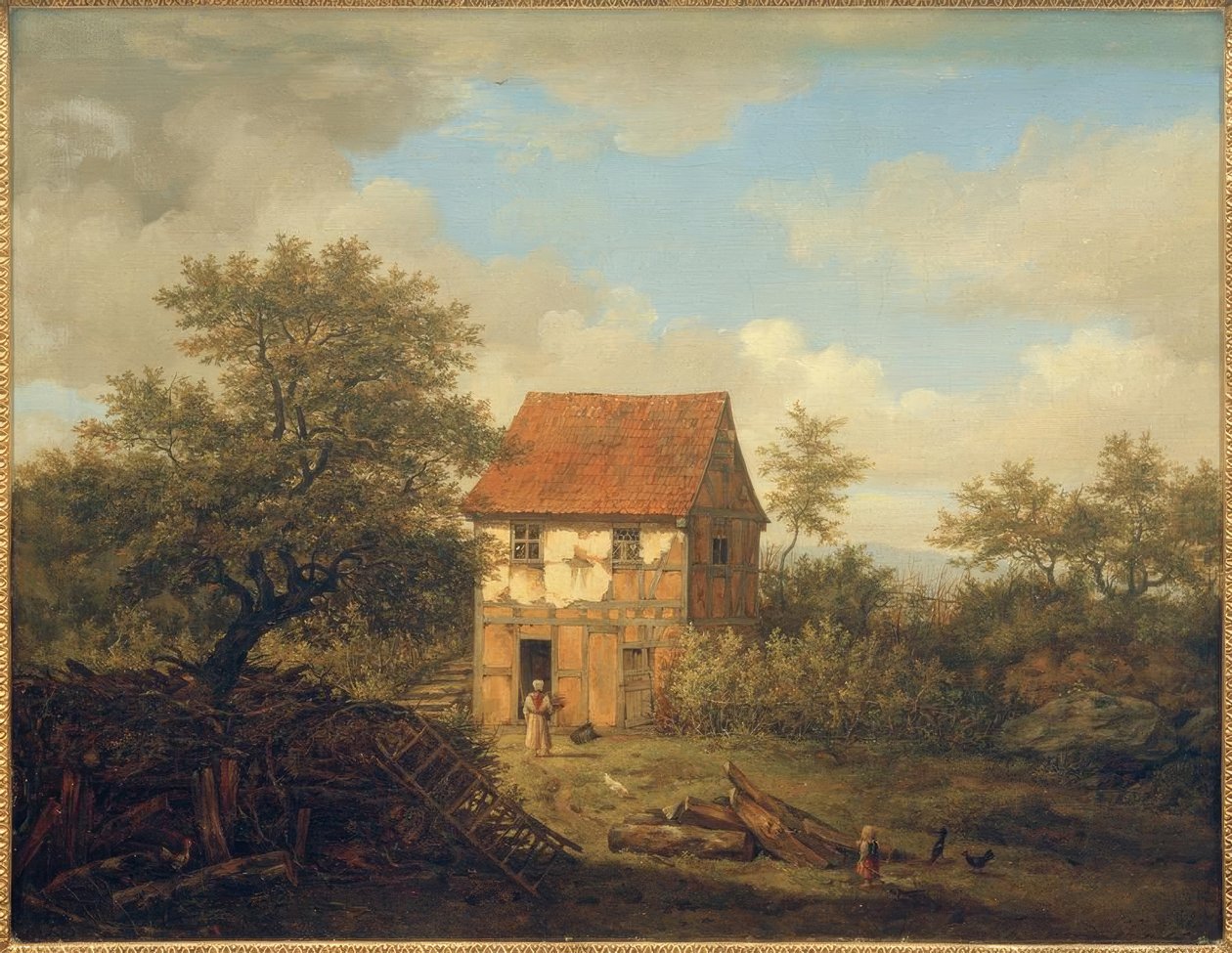 C. Morgenstern, část na hradě Born v pohoří Taunus od Carl Morgenstern