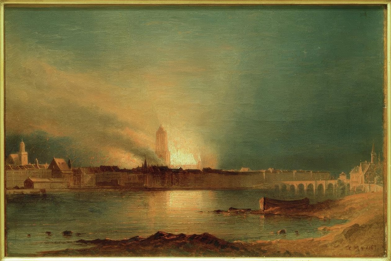 Frankfurt a. M., Katedrála po Brand 1867 / Gem. Carl Morgenstern od Carl Morgenstern
