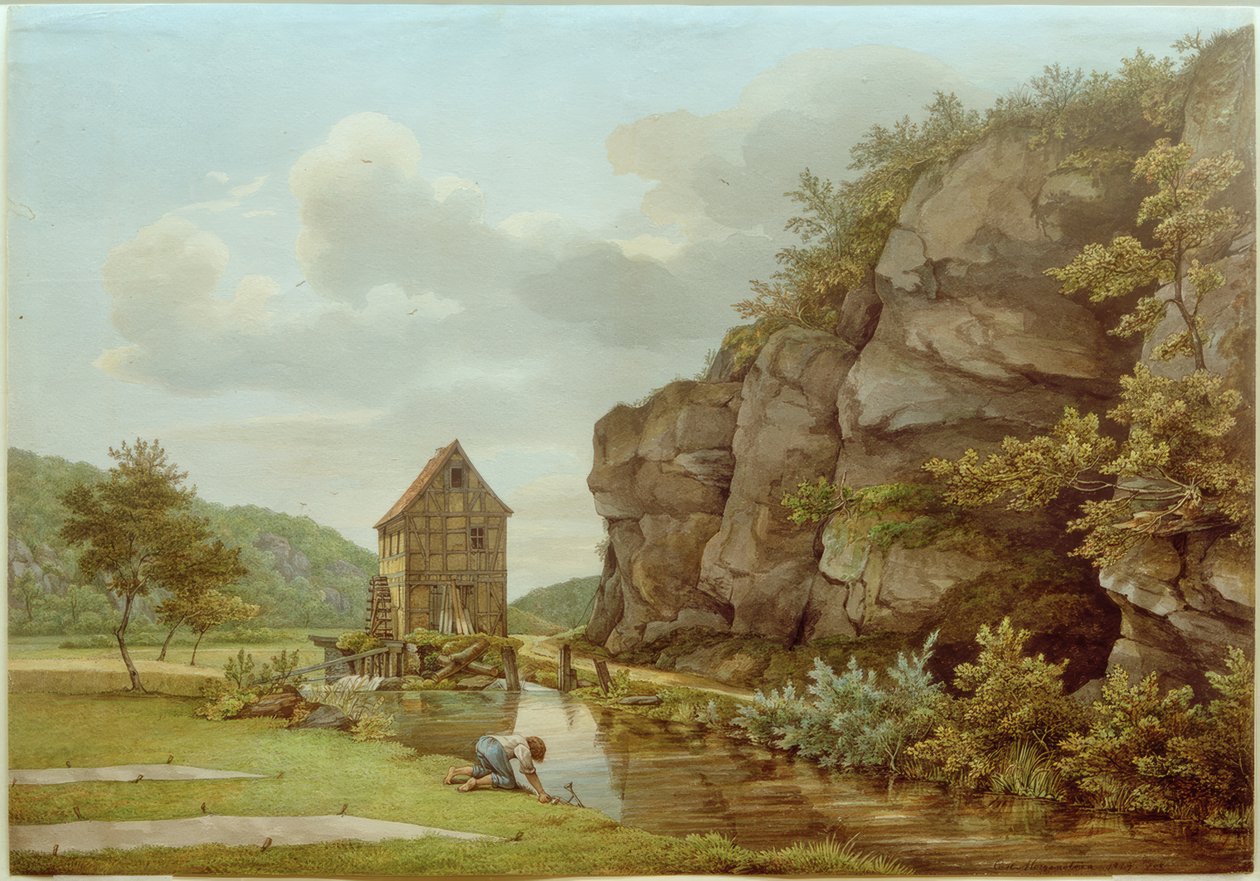 Řezárna poblíž Eppstein (Lorsbacher Tal) od Carl Morgenstern