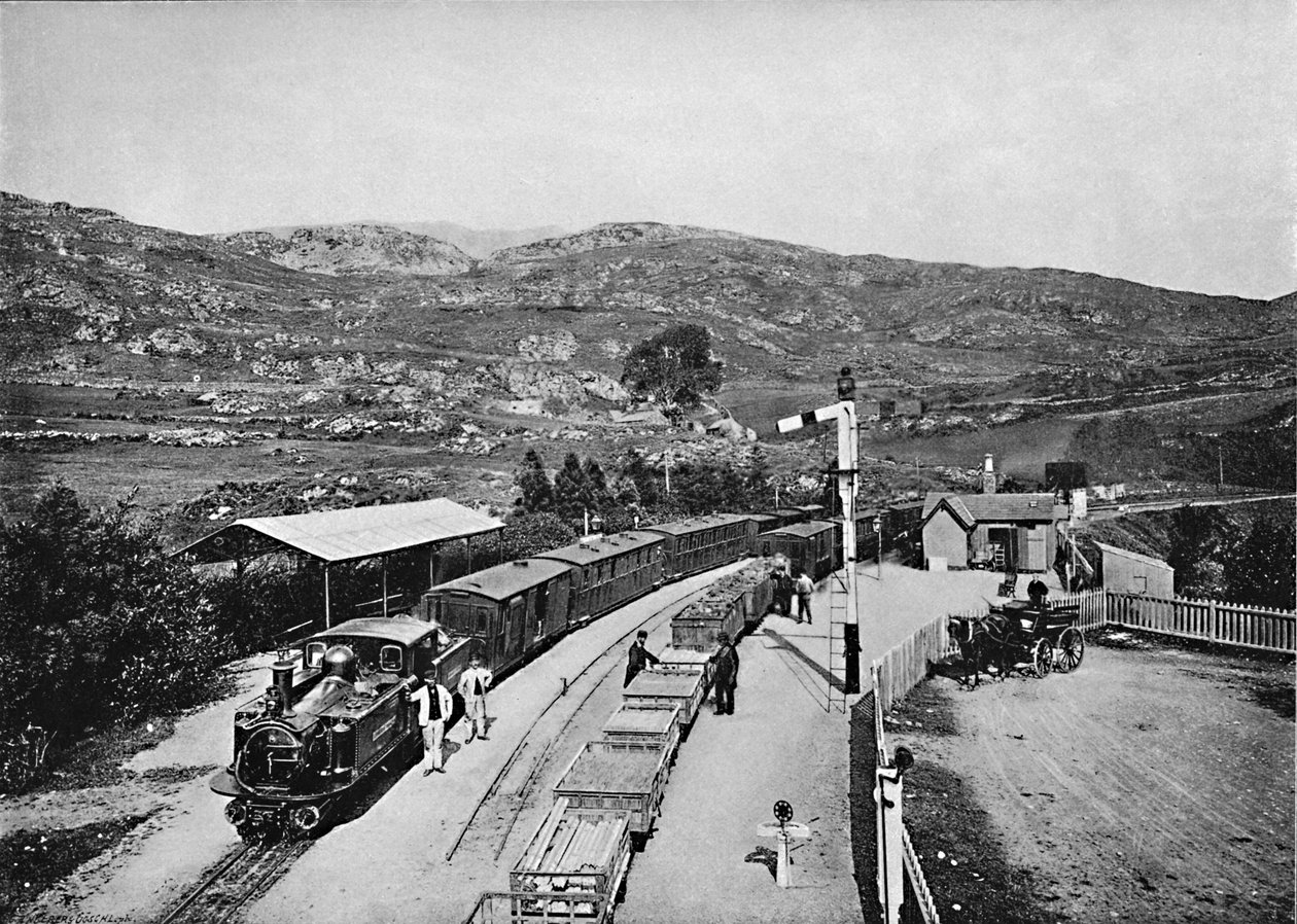Ffestiniog Railway: Tan-Y-Bwlch Station, c1896 od Carl Norman