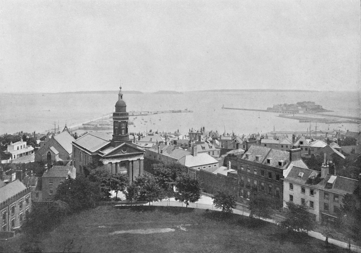 St. Peter Port and Island, Guernsey, c1896 od Carl Norman