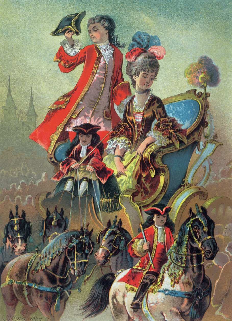 Ve voze, ilustrace z 
