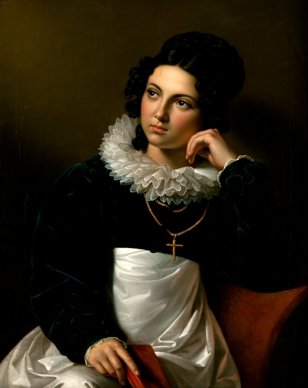 Rosalia Klieber, manželka sochaře Josefa Kliebera od Carl Peter Goebel d. Ä.