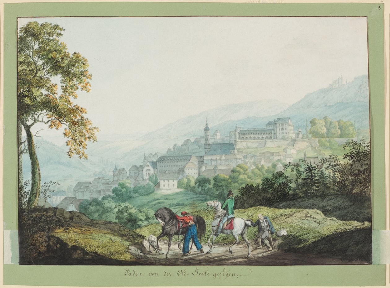 Baden z východní strany od Carl Philipp Fohr