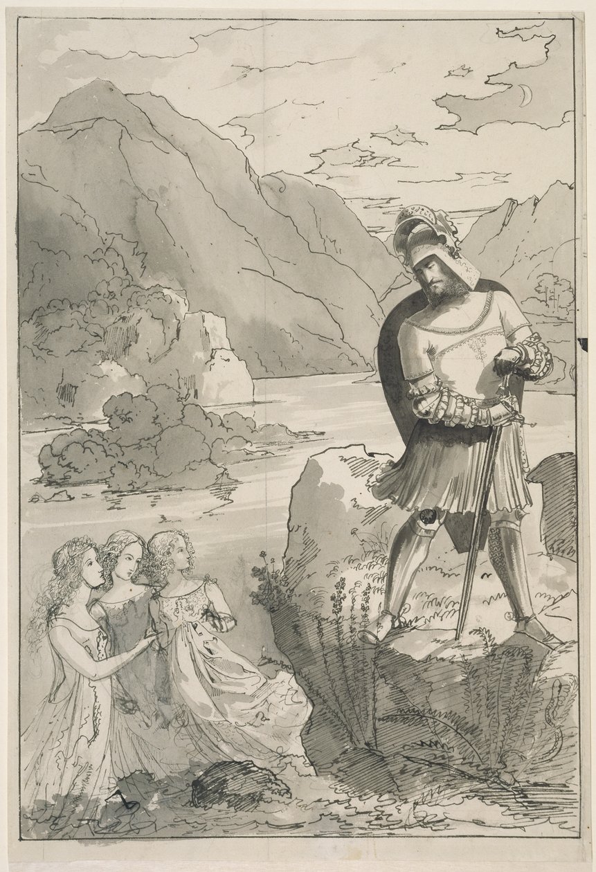 Donaunixen předpovídají Hagenu budoucnost od Carl Philipp Fohr