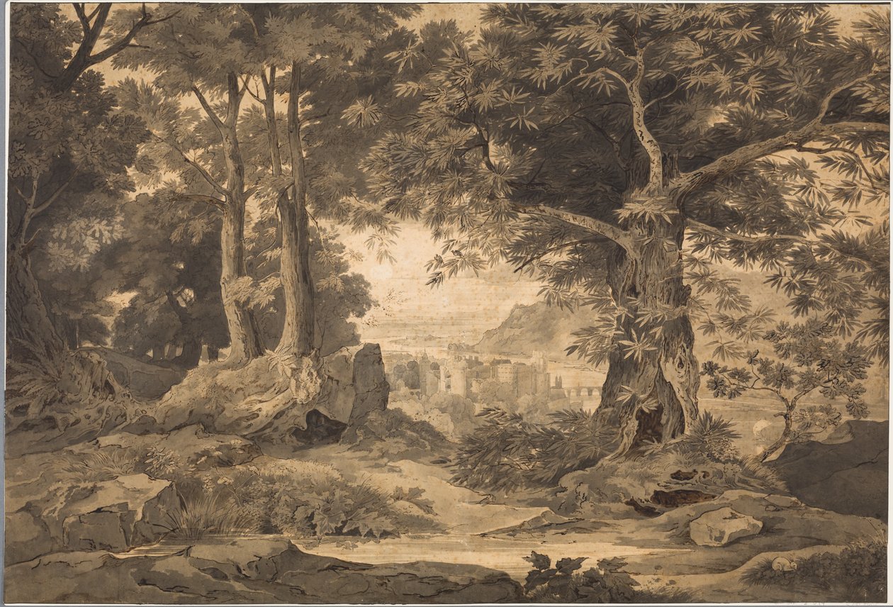 Heidelberg s krásnou dálkou od Carl Philipp Fohr