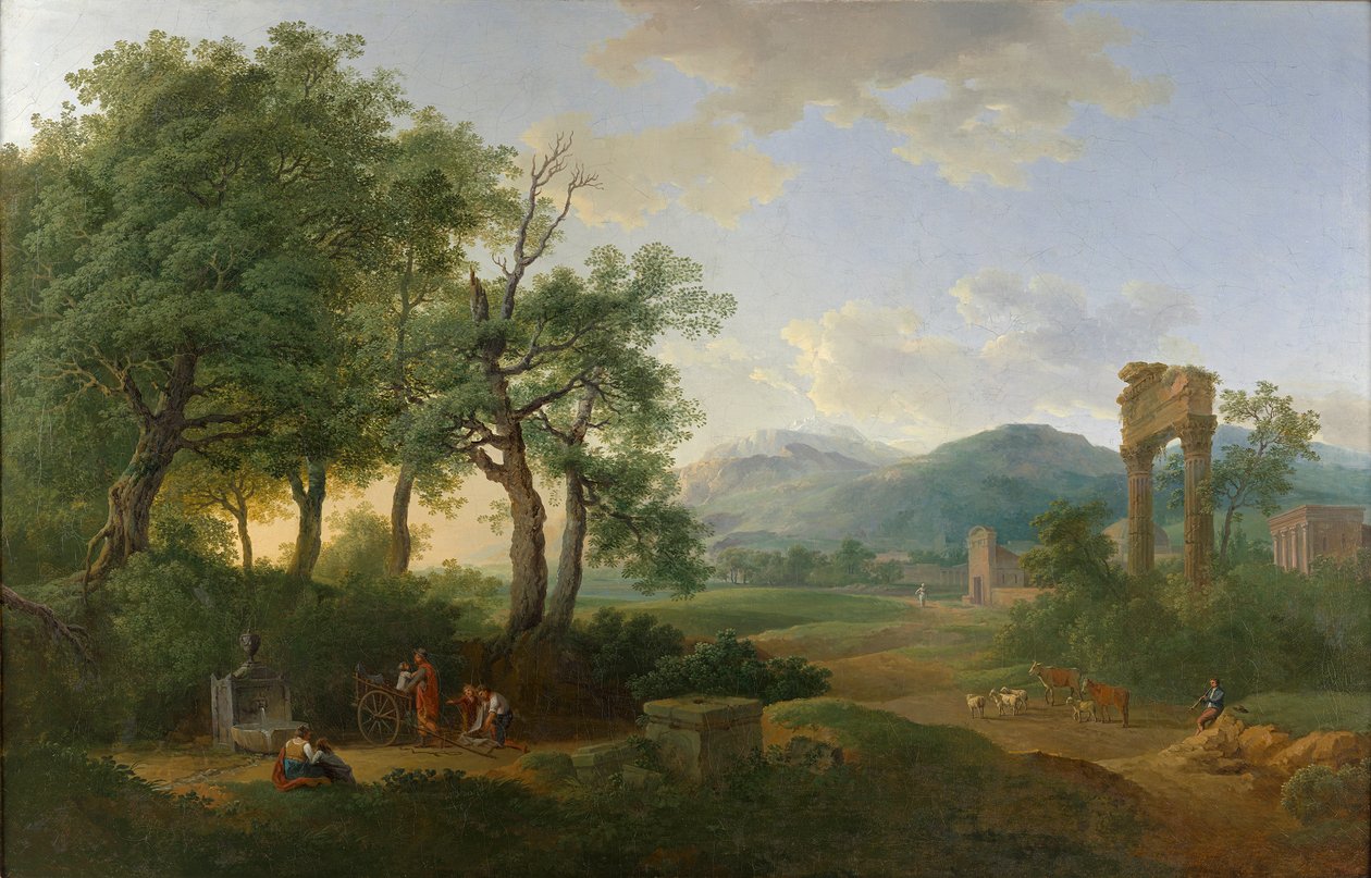 Arkádská krajina od Carl Philipp Schallhas