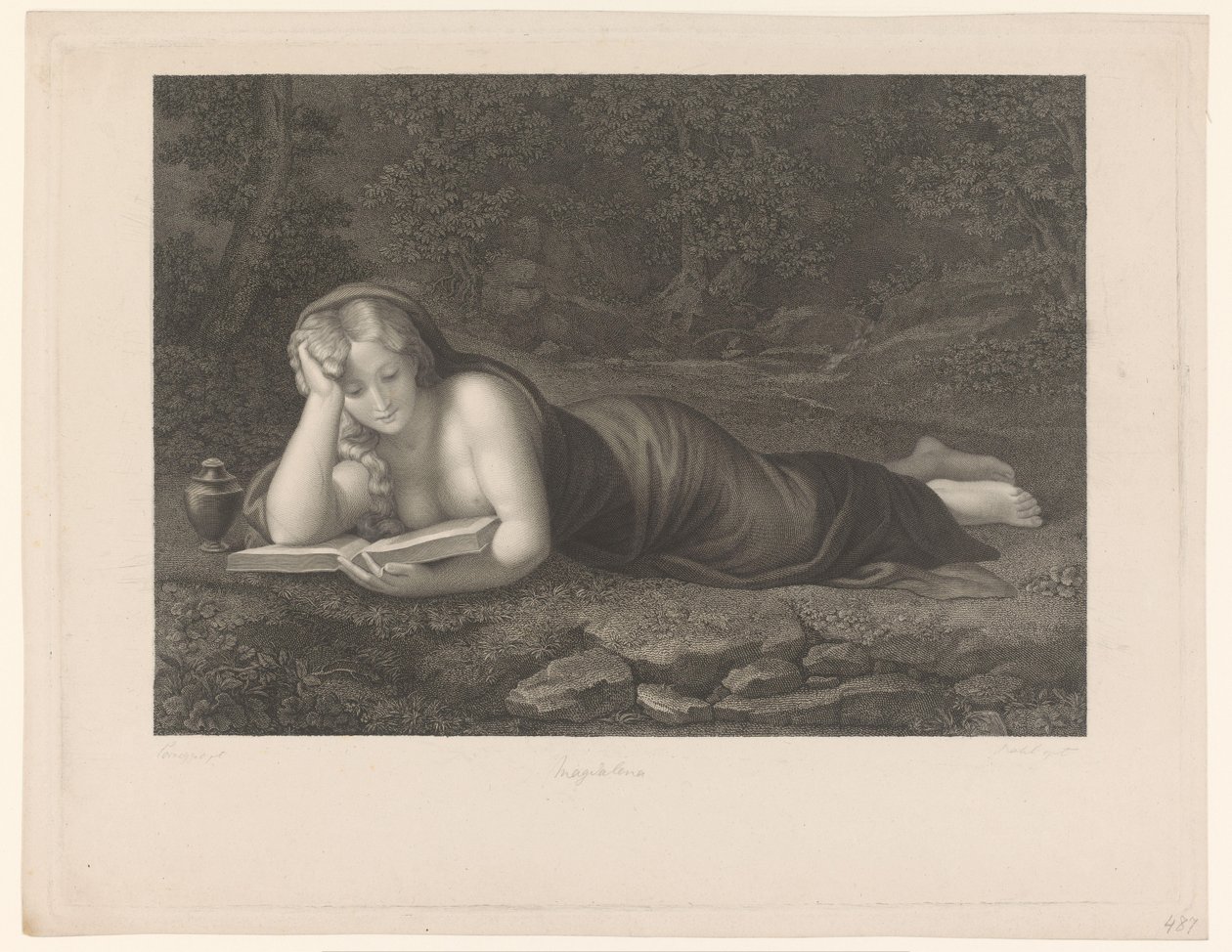 Čtení Máří Magdalény od Carl Rahl