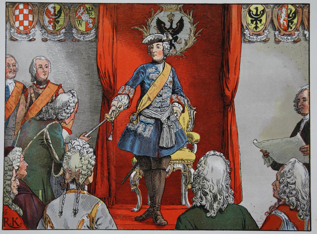 Pocta slezských stavů, 17. listopadu 1741 od Carl Röchling