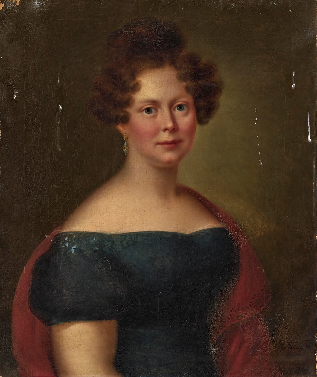 Německy: princezna Luise von Hohenlohe-Öhringen, princezna württemberská od Carl Rothe
