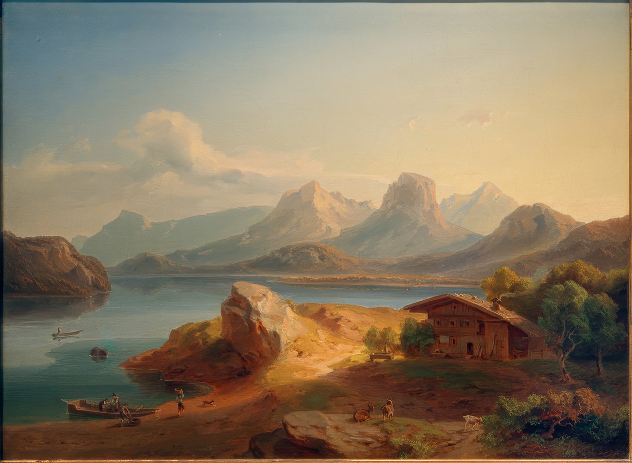 Der Kochelsee od Carl Rottmann