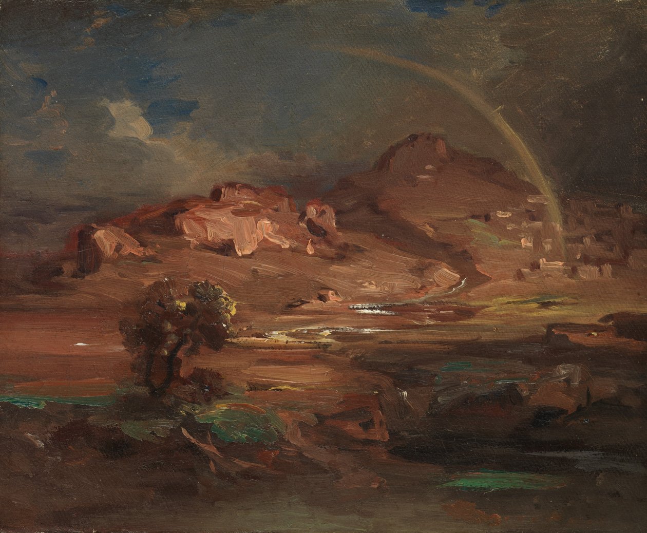 Hřbitov v Pronoia poblíž Nauplie, ca. 1841-47. od Carl Rottmann