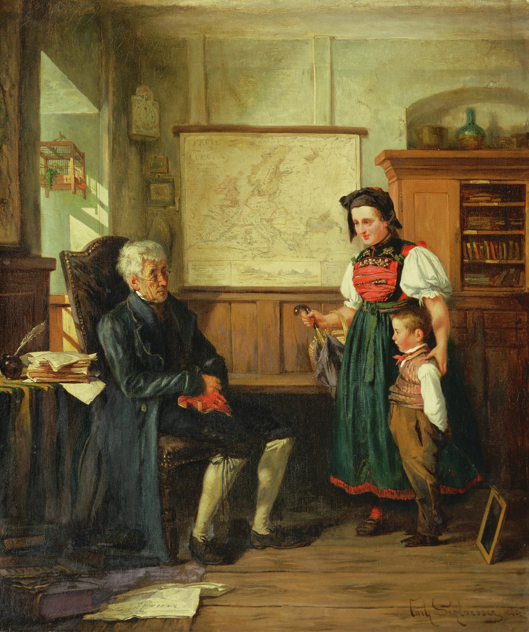 Vstup do praxe, 1862 od Carl Schlosser