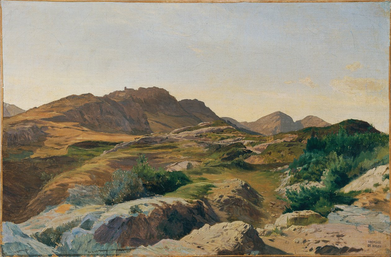 Krajina v pohoří Sabine od Carl Schuch